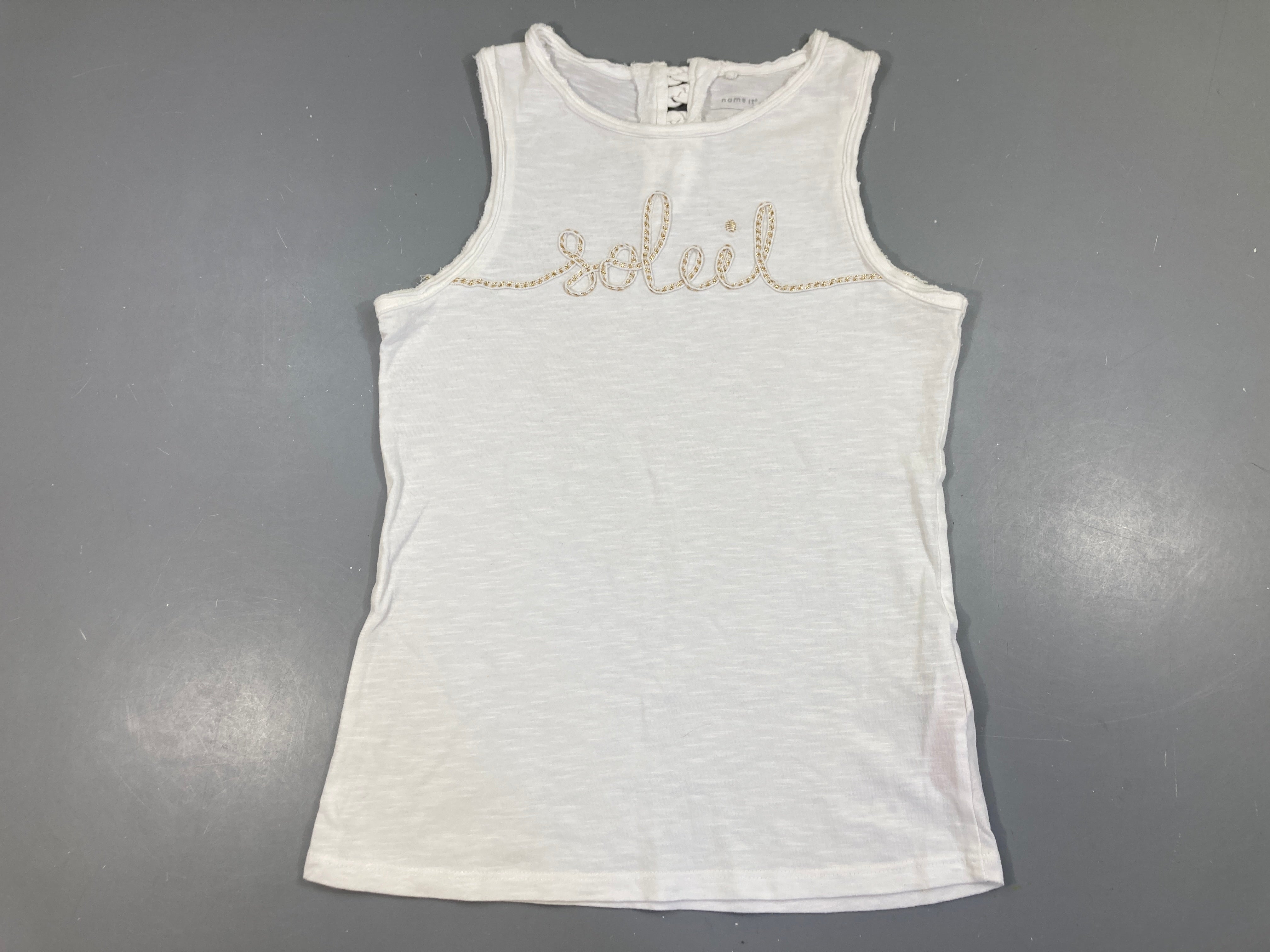 Débardeur blanc Soleil