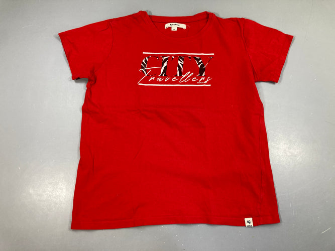 T-shirt m.c rouge City, moins cher chez Petit Kiwi
