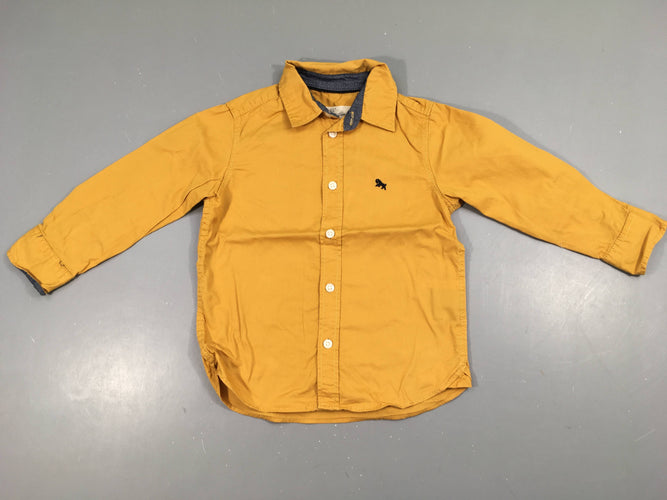 Chemise m.l jaune, moins cher chez Petit Kiwi