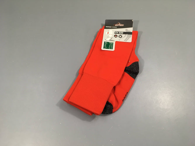 NEUF Chaussettes de ski rouges FH500, 35/38, moins cher chez Petit Kiwi