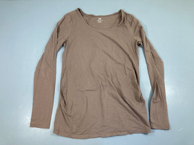 T-shirt m.l de grossesse taupe, moins cher chez Petit Kiwi