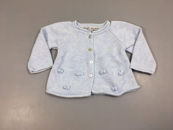 Gilet bleu clair noeuds
