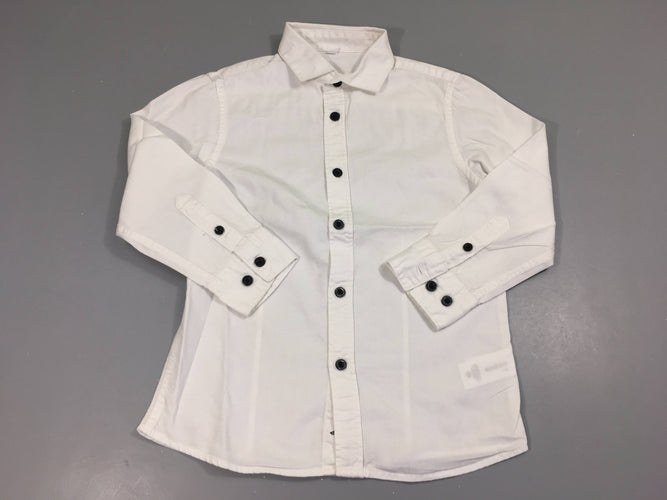 Chemise m.l blanc chevrons, moins cher chez Petit Kiwi