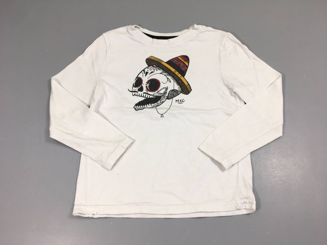 T-shirt m.l blanc crane, moins cher chez Petit Kiwi