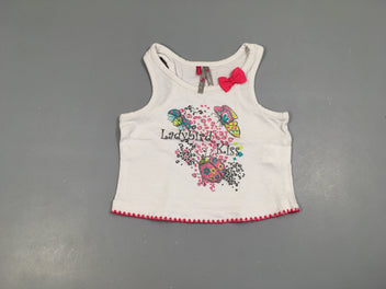 T-shirt court s.m blanc insectes ladybird noeud