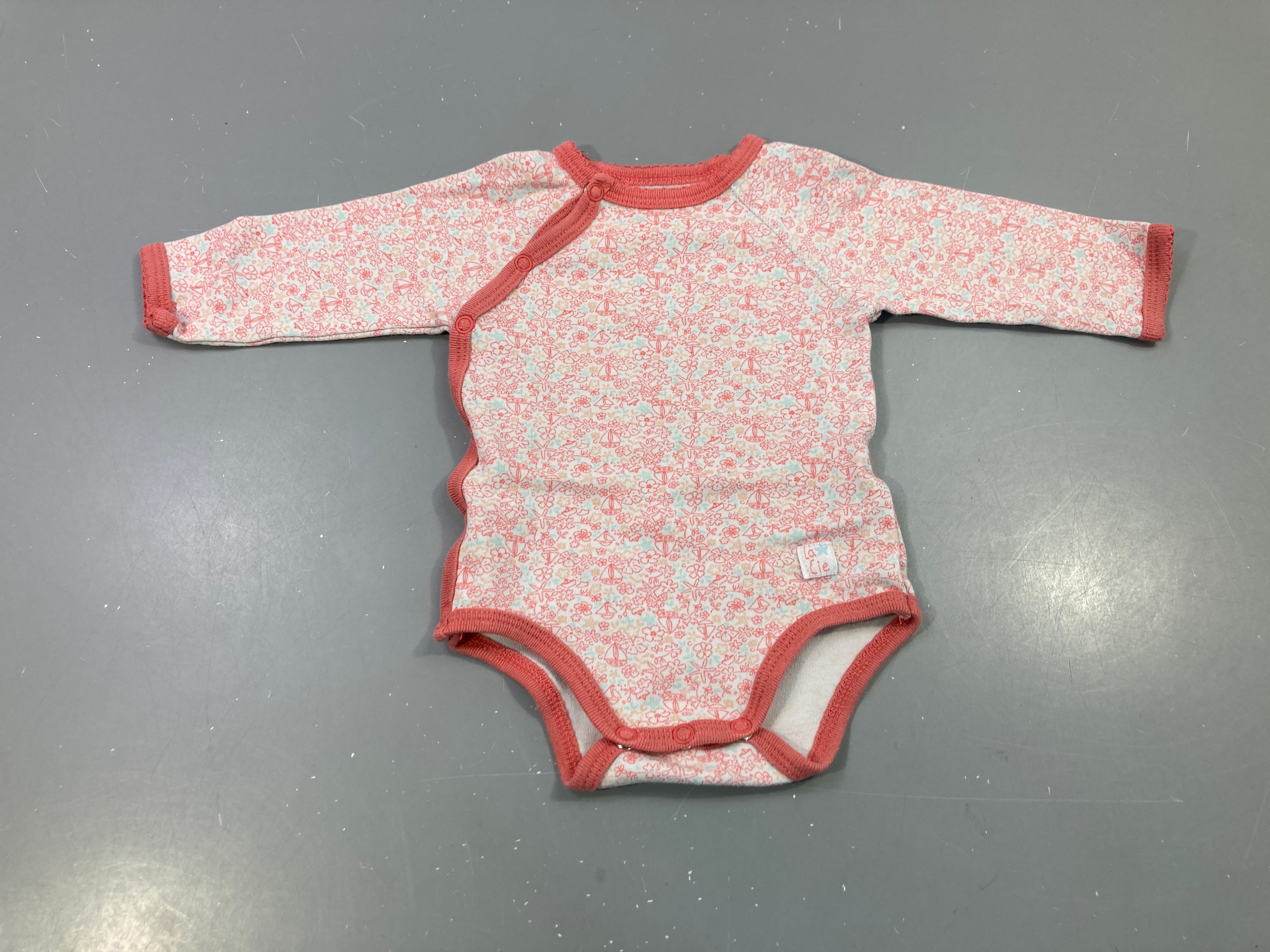 Body m.l corail fleuri motifs bateaux, La Cie