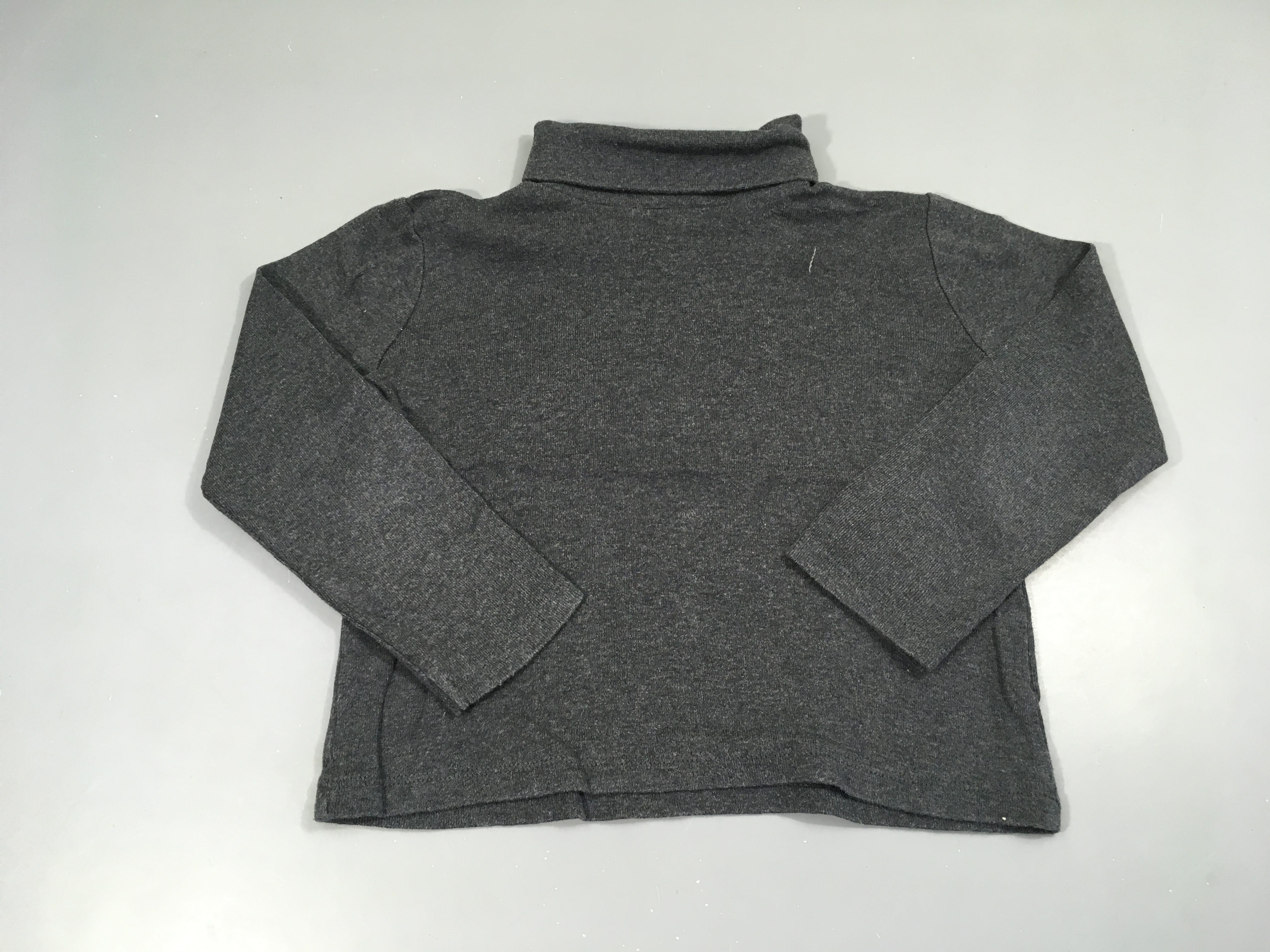 T-shirt col roulé gris chiné