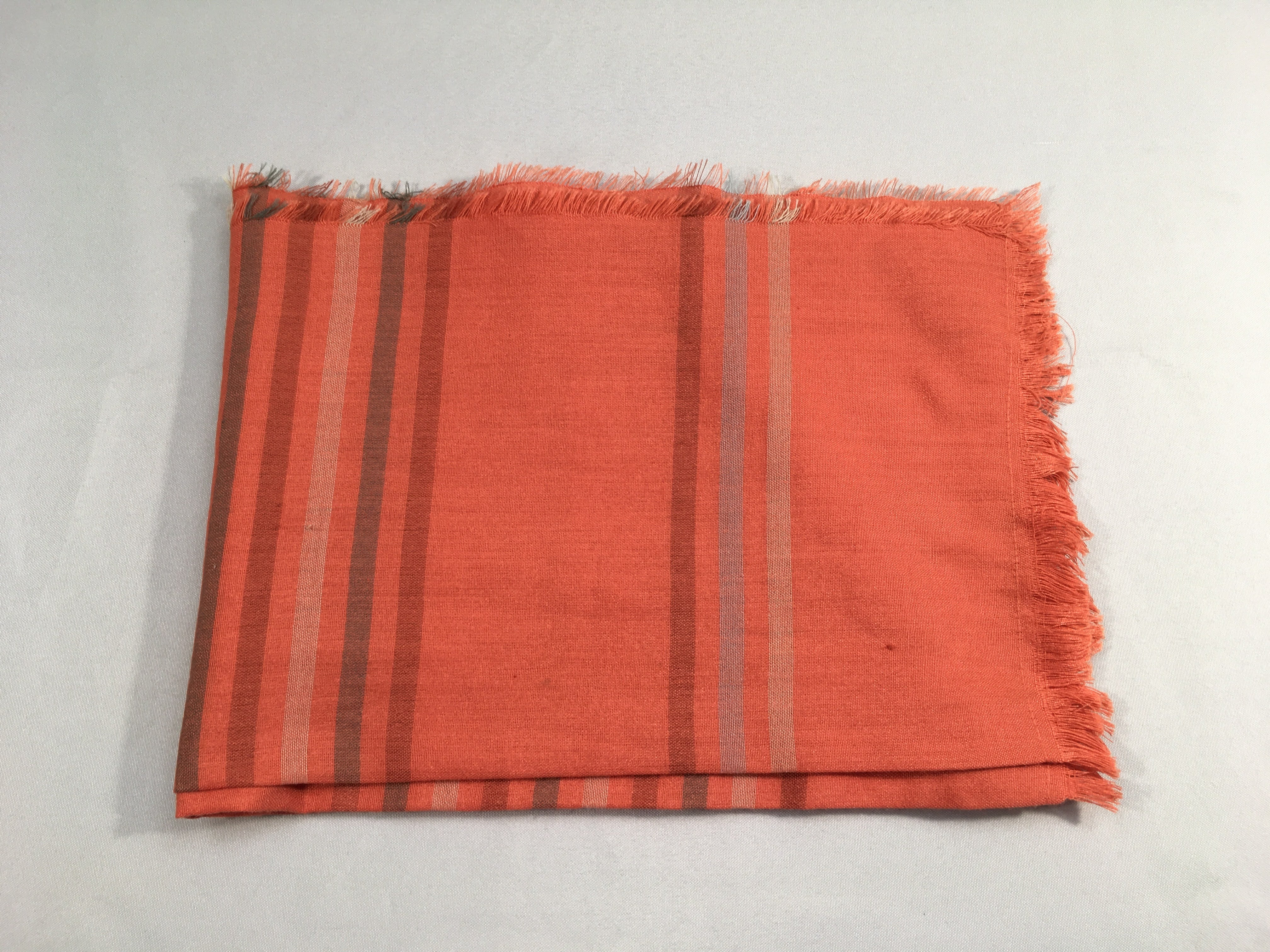 Foulard orange rayé