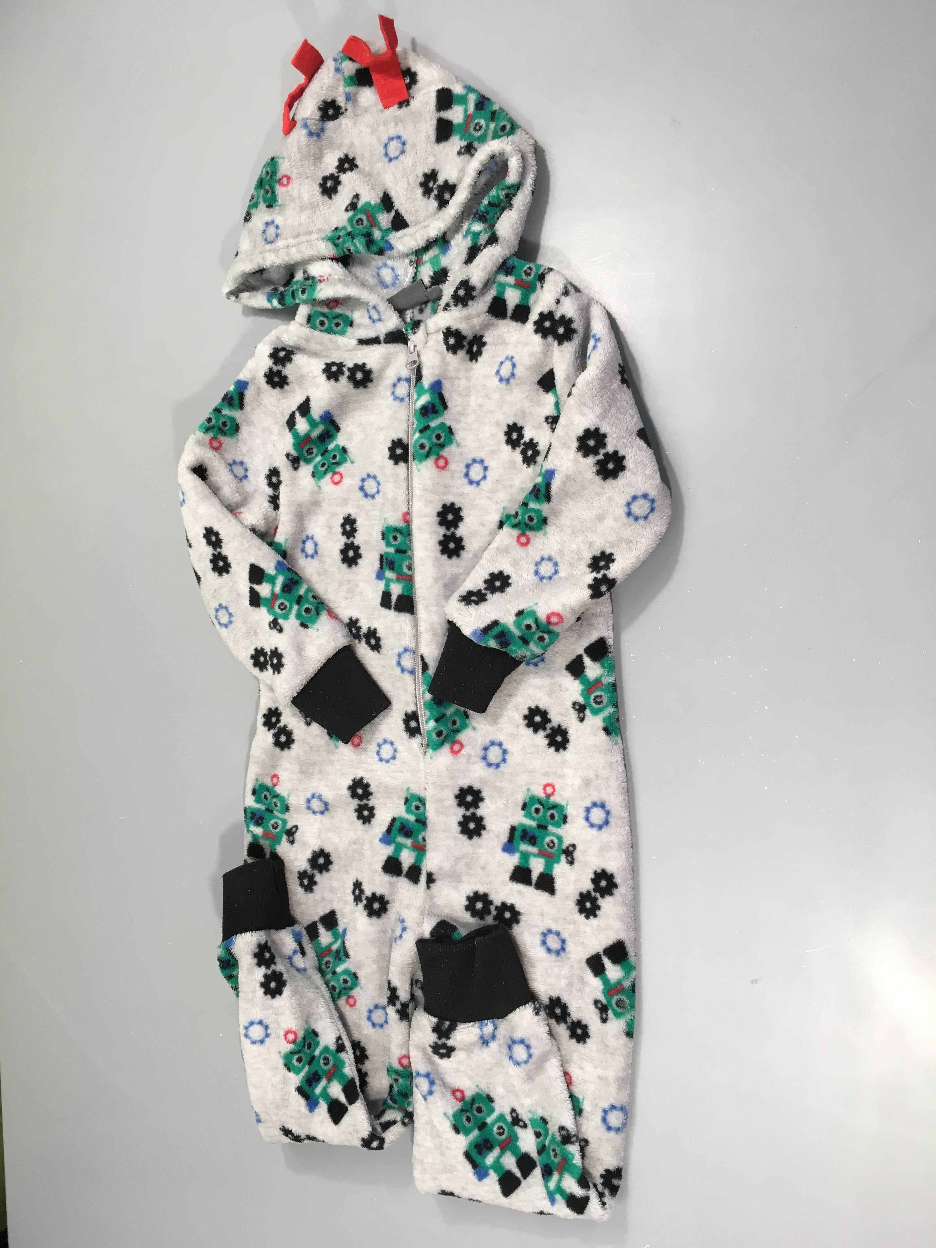 Surpyjama gris chiné robots