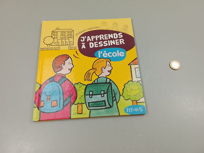 J'apprends à dessiner l'école, moins cher chez Petit Kiwi