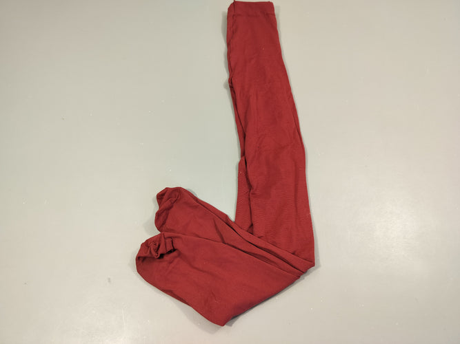 Bas nylon bordeaux. Un peu bouloché. Pas de taille indiquée, moins cher chez Petit Kiwi