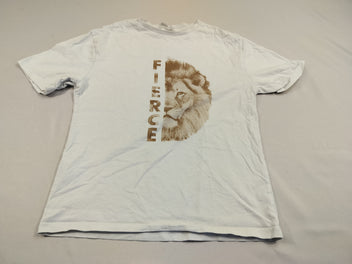 T-shirt m.c blanc demi tête de lion