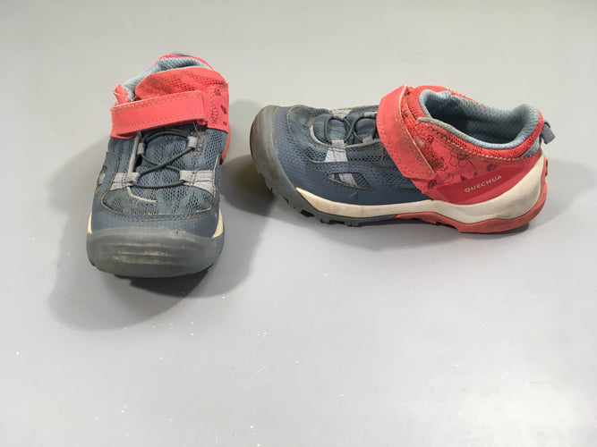 Basket crossrock strap kid bleu/rose 30, moins cher chez Petit Kiwi