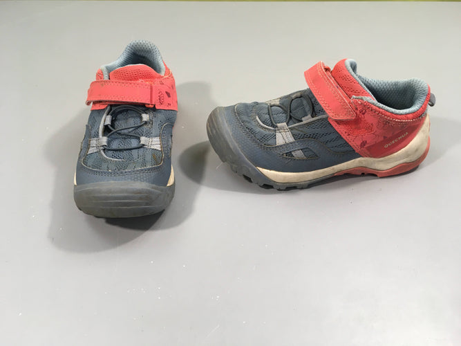 Basket crossrock strap kid bleu/rose 30, moins cher chez Petit Kiwi