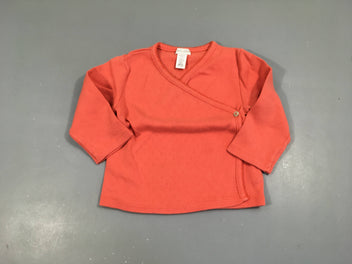 T-shirt m.l cache-coeur orange