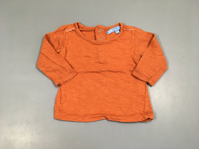 T-shirt m.l orange flammé, moins cher chez Petit Kiwi