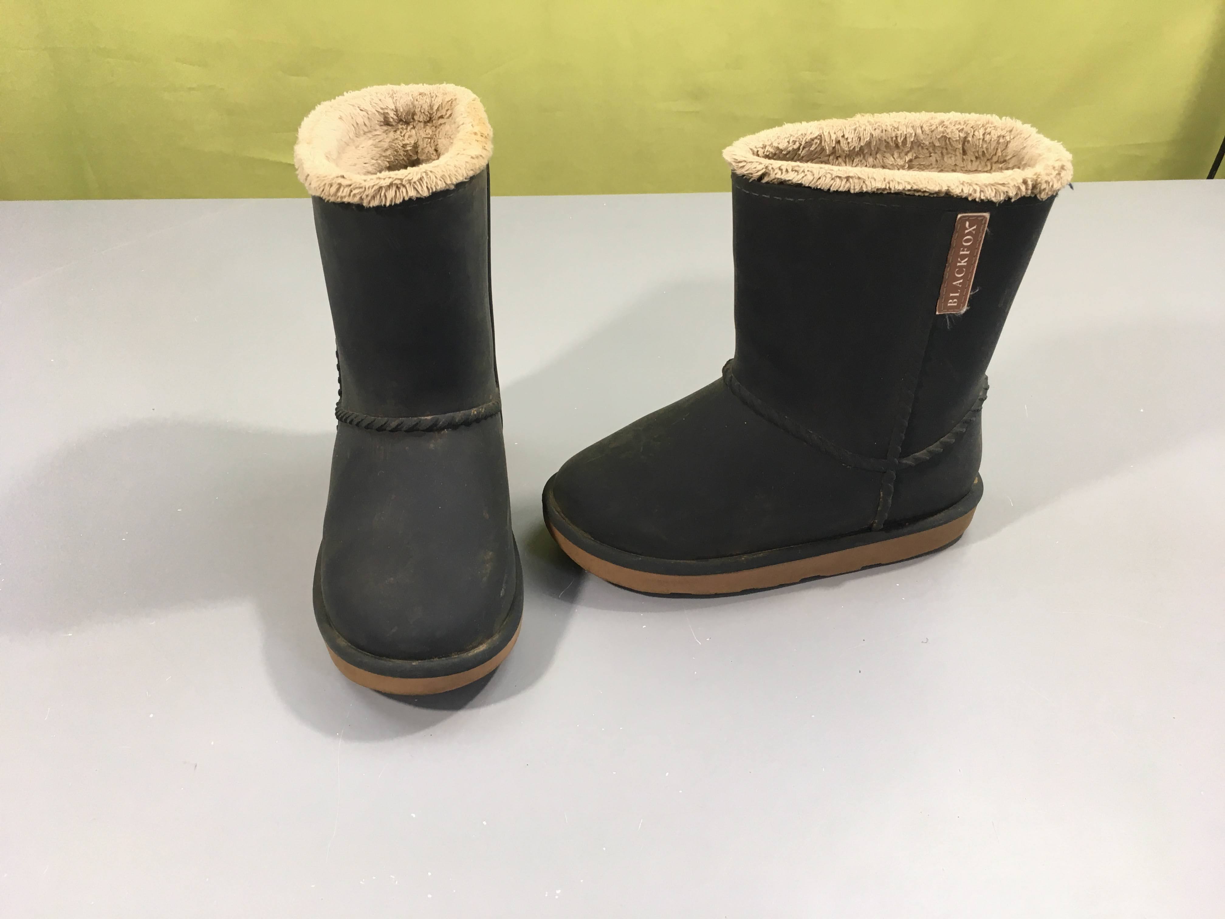Bottes de pluie fourrée bleu foncé- Blackfox, 28-29