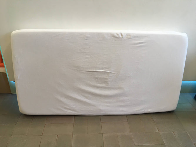 Lit blanc à barreaux modulable Sundvik + matelas + barrière de sécurité, moins cher chez Petit Kiwi