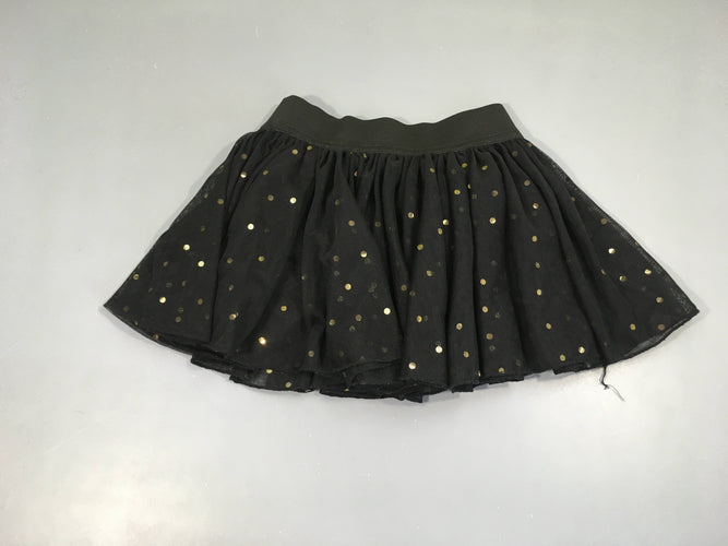Jupe tulle noire pois dorés, moins cher chez Petit Kiwi