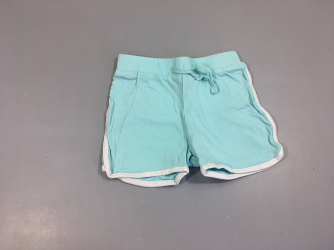 Short jersey turquoise, moins cher chez Petit Kiwi