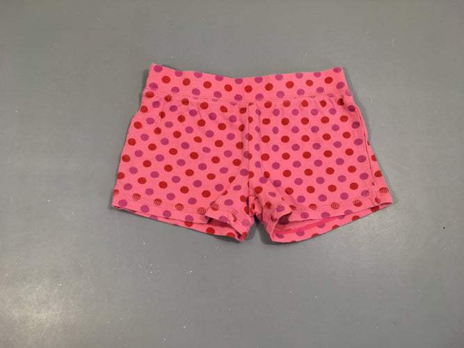 Short jersey rose pois, légèrement bouloché, moins cher chez Petit Kiwi