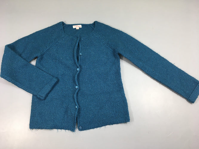 Gilet bleu fil métalisé argenté, moins cher chez Petit Kiwi