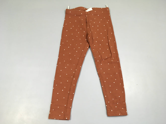 Legging épais brun pois, moins cher chez Petit Kiwi