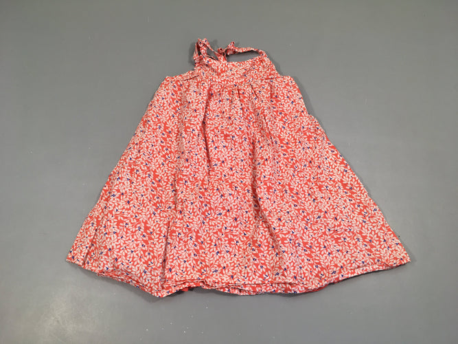 Robe fines bretelles rouge feuillage, moins cher chez Petit Kiwi