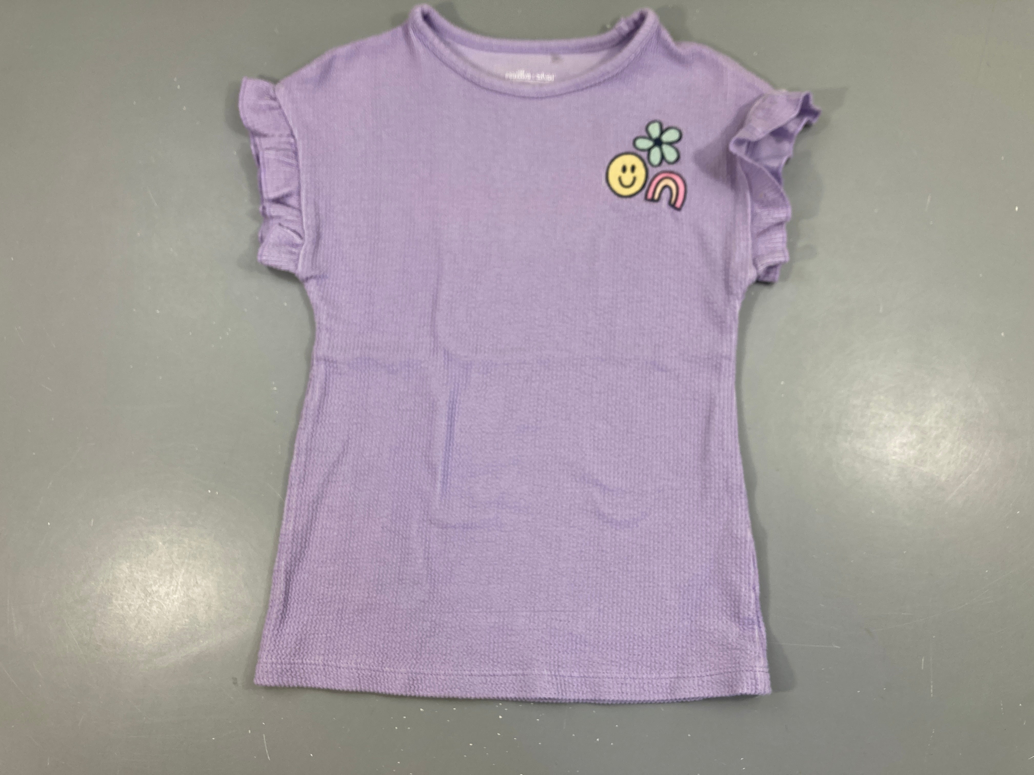 T-shirt m.c lilas texturé Smiley