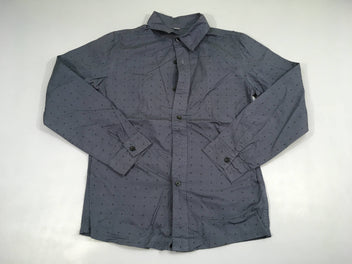 Chemise m.l gris motifs plus