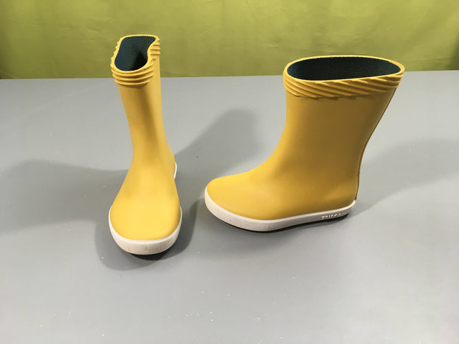 Bottes de pluie jaunes 25-26 Tribord, moins cher chez Petit Kiwi