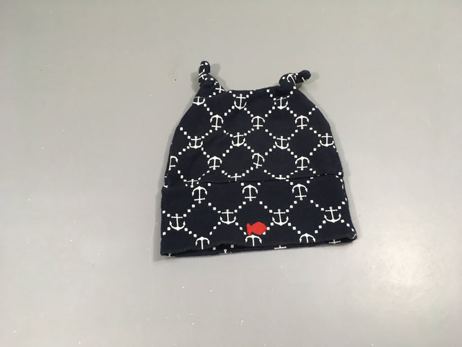 Bonnet jersey blef ancre légèrement bouloché T2, moins cher chez Petit Kiwi
