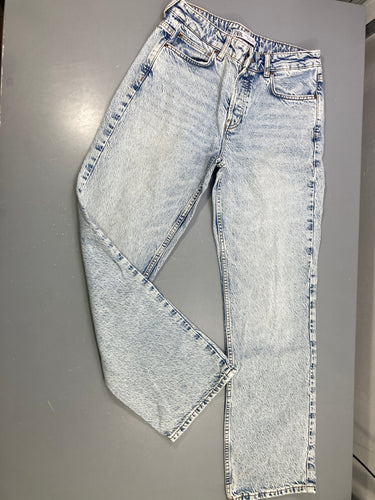 Jeans mom délavé, moins cher chez Petit Kiwi