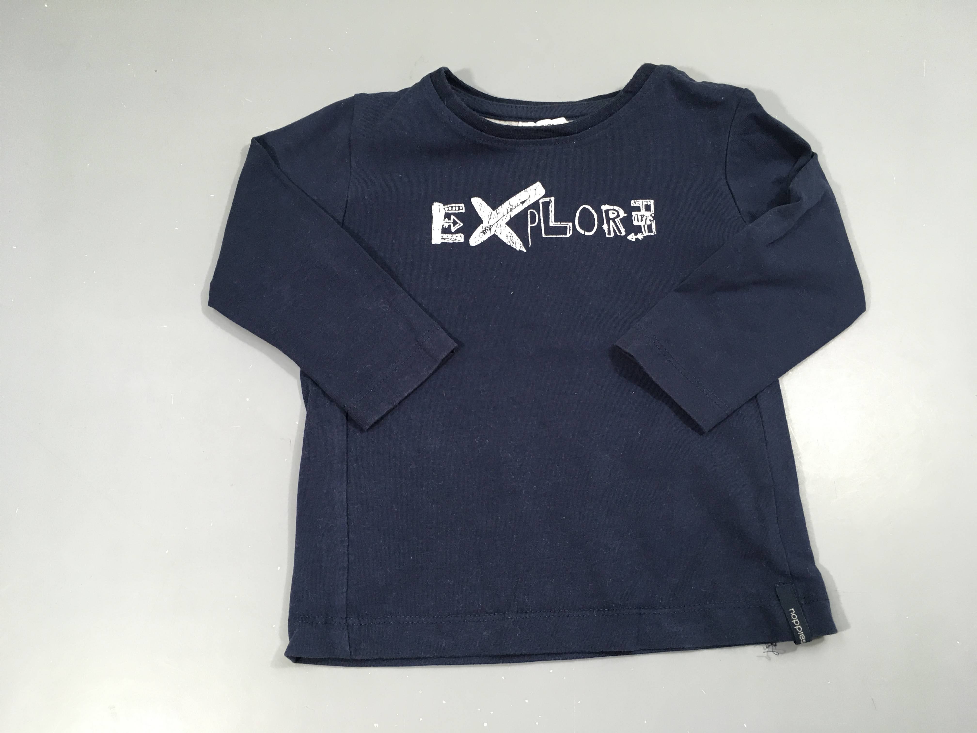 T-shirt m.l bleu foncé Explorer