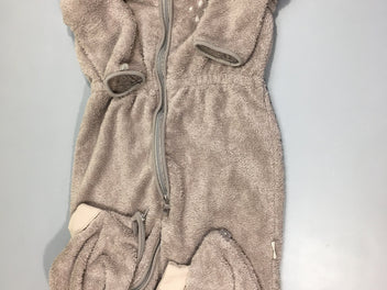 Sac de couchage ml amovible velours beige, 18-36m