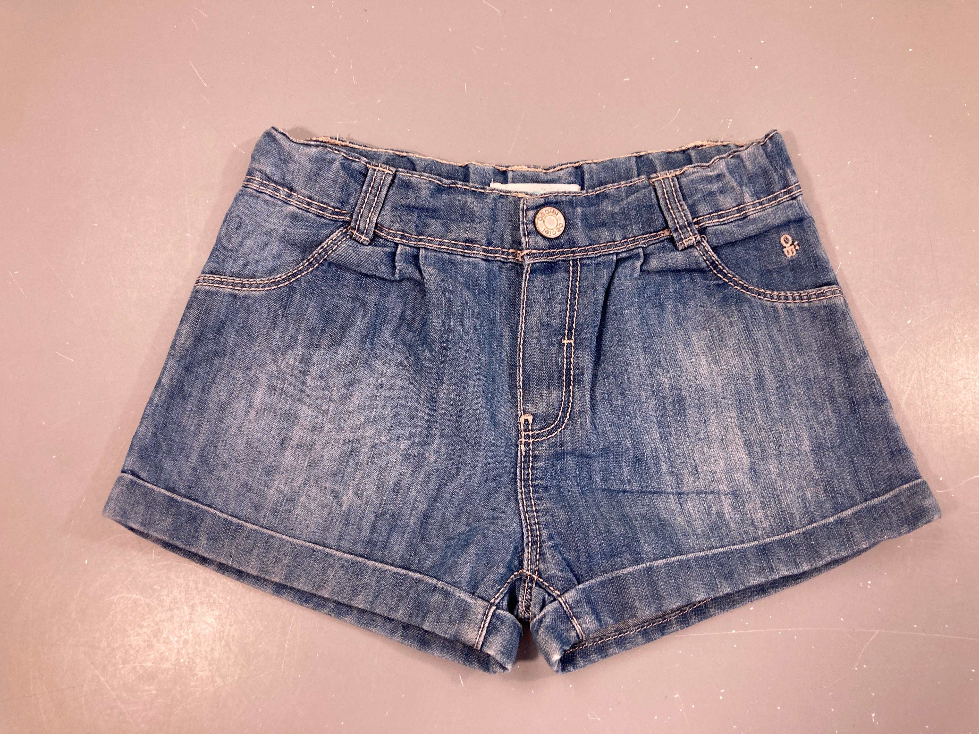 Short denim revers