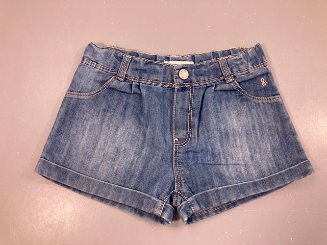 Short denim revers, moins cher chez Petit Kiwi