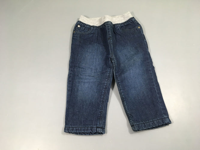 Jeans taille élastique doublé polar, moins cher chez Petit Kiwi