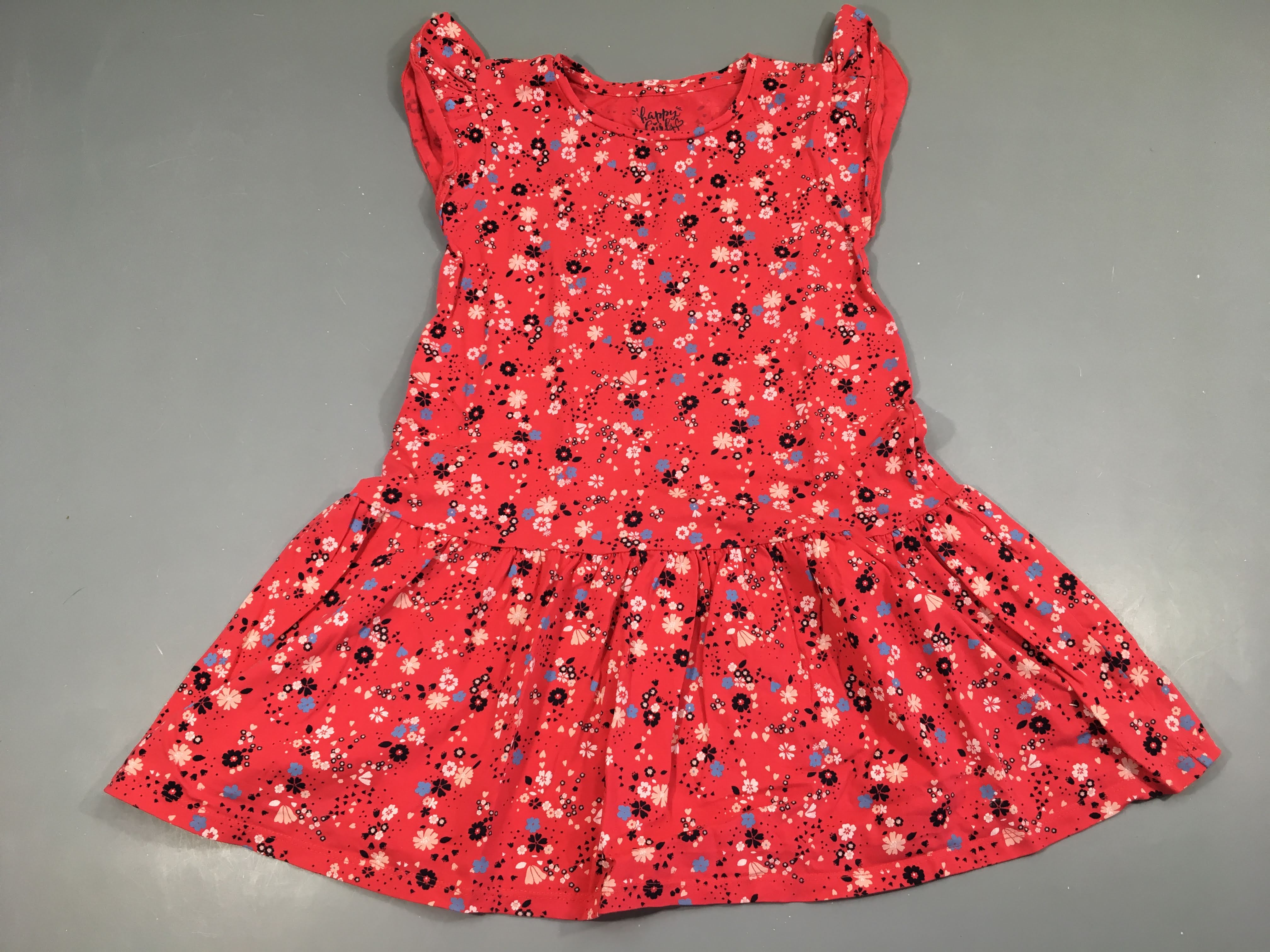 Robe m.c rose fleurie