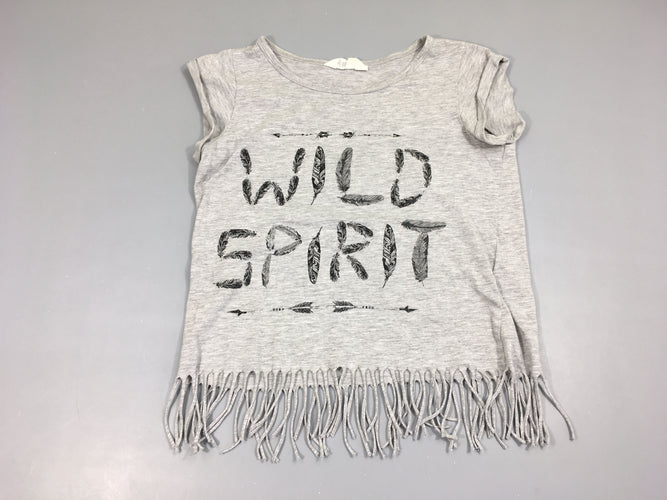 T-shirt m.c gris chiné Wild, moins cher chez Petit Kiwi