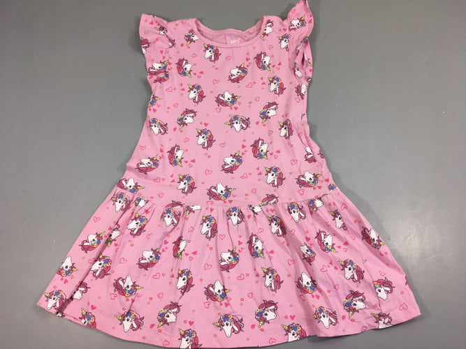 Robe s.m rose licornes, moins cher chez Petit Kiwi