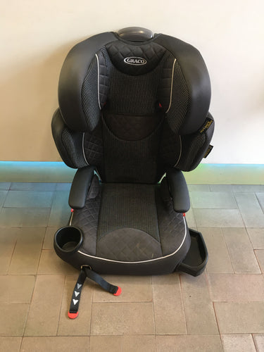 Siège auto Graco suround noir gris, groupe 2/3 (15-36kg) Quelques auréoles, moins cher chez Petit Kiwi