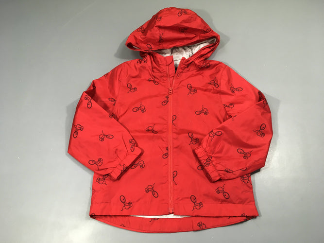 Veste coupe vent rouge acp, moins cher chez Petit Kiwi