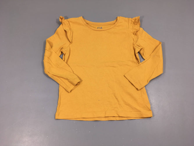 T-shirt m.l jaune froufrous, moins cher chez Petit Kiwi