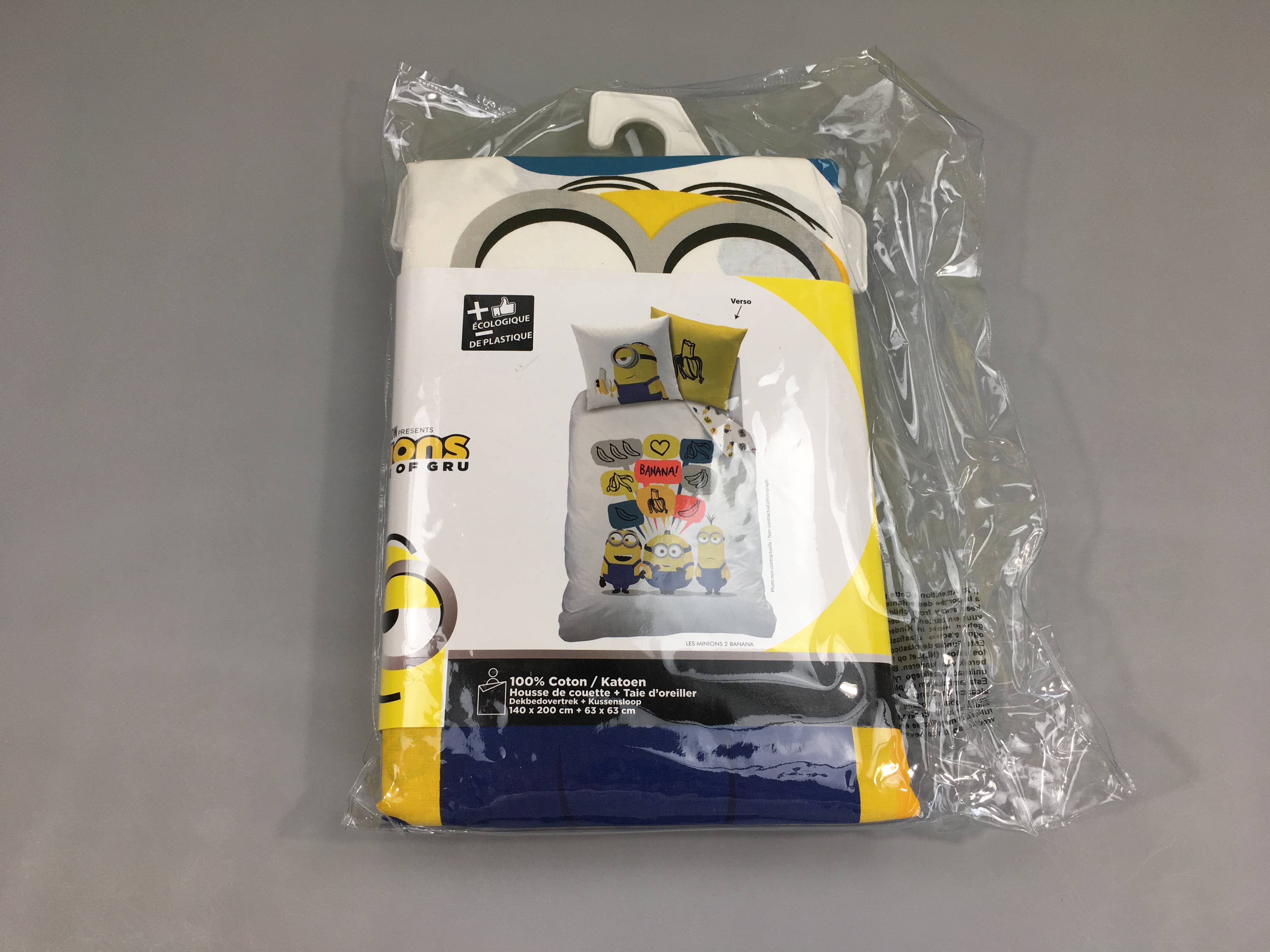 NEUF Housse de couette + taie les Minions, 140x200cm