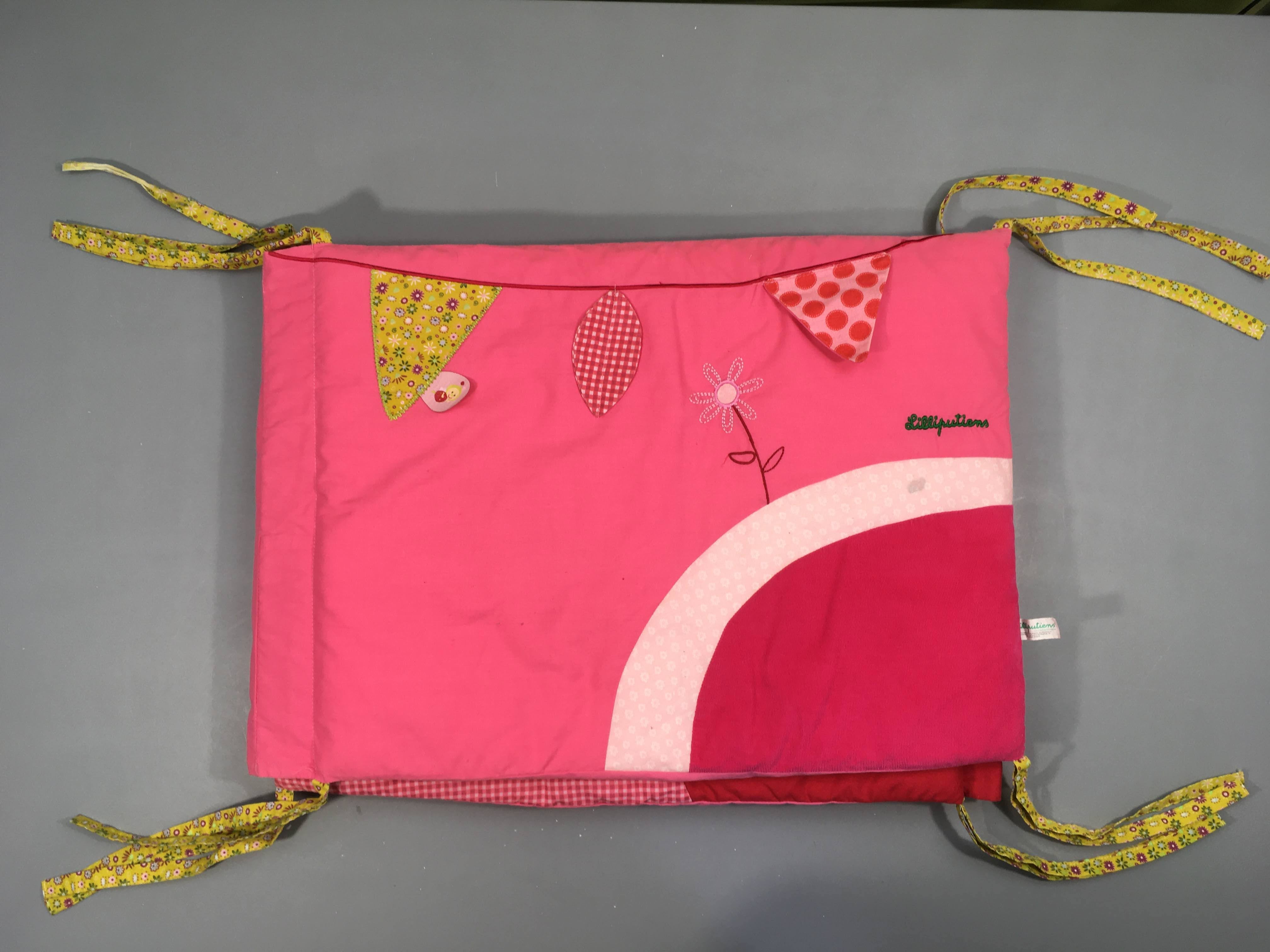 Tour de lit rose Liz