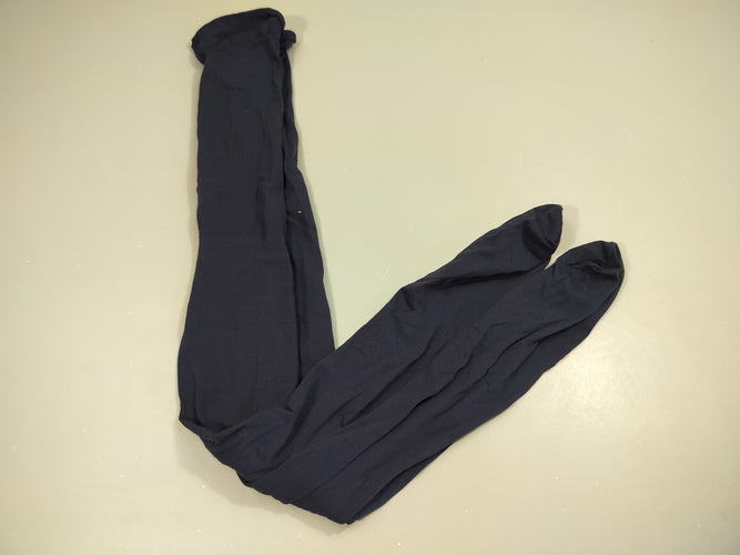 Bas nylon bleu marine. Un peu bouloché.Pas de taille indiquée, moins cher chez Petit Kiwi