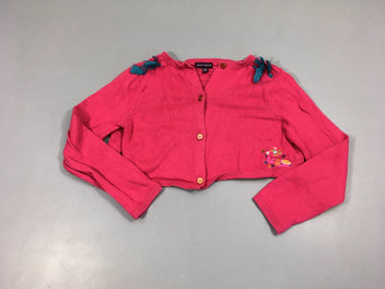 Gilet court rose vif