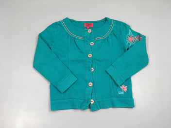 Gilet molleton vert