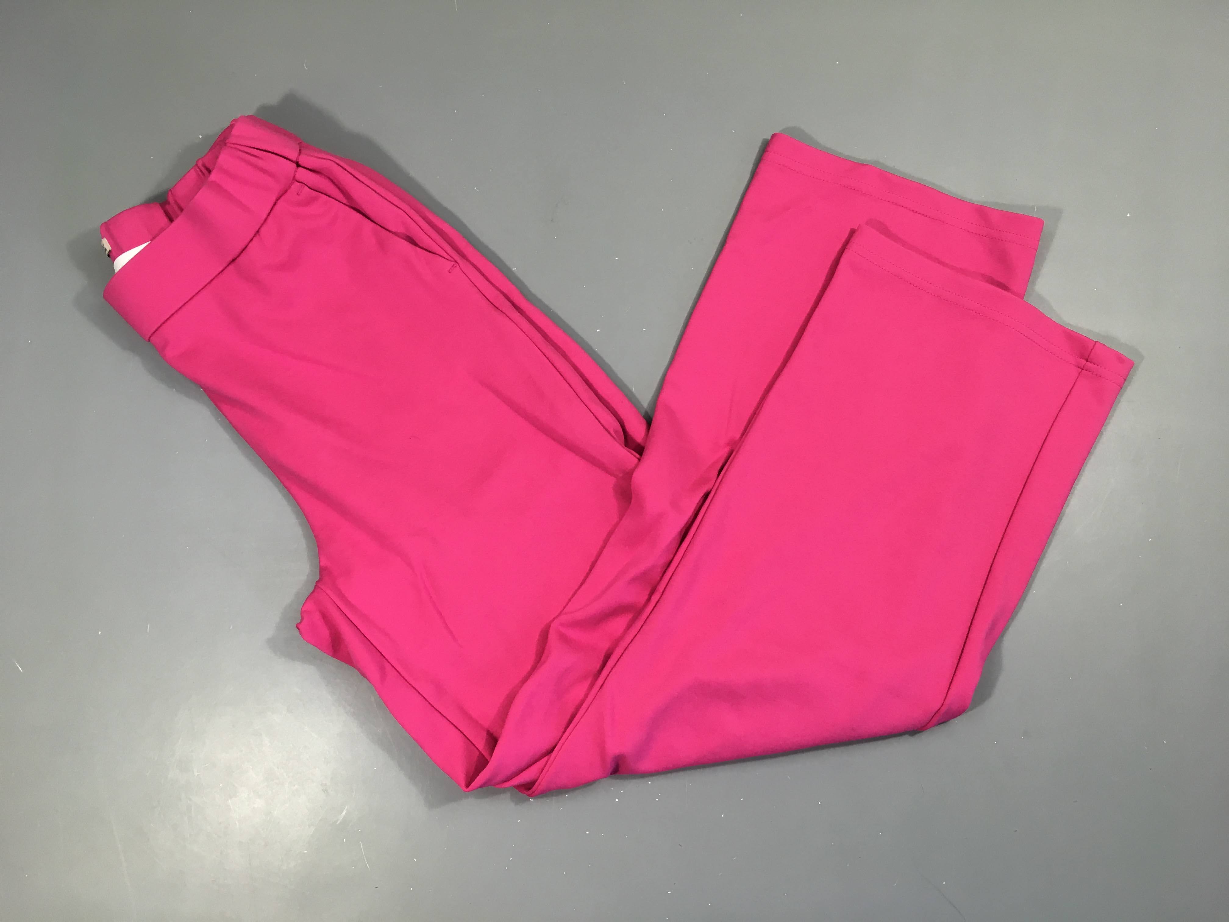 Pantalon synthétique rose vif